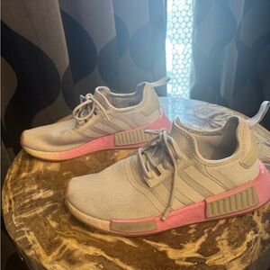 Adidas Nmd R1 Grey Pink and Gray Sneakers women shoes